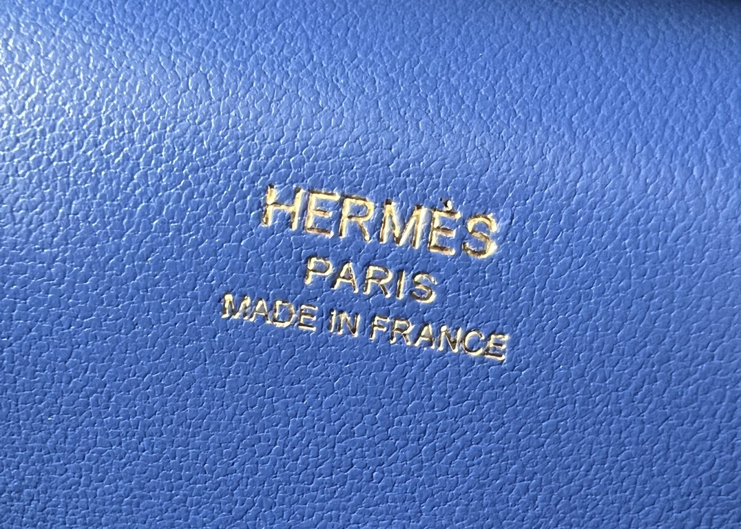 Hermes Jypsiere Mini Shoulder Bag In Blue Swift Leather